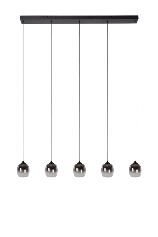 Lucide TAMINO dimbare LED-hanglamp 5 × 5,6 W, zwart