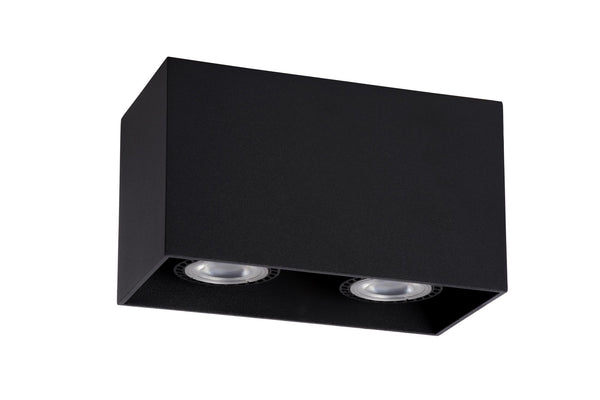 Lucide BODI plafondspot 2 × GU10, zwart