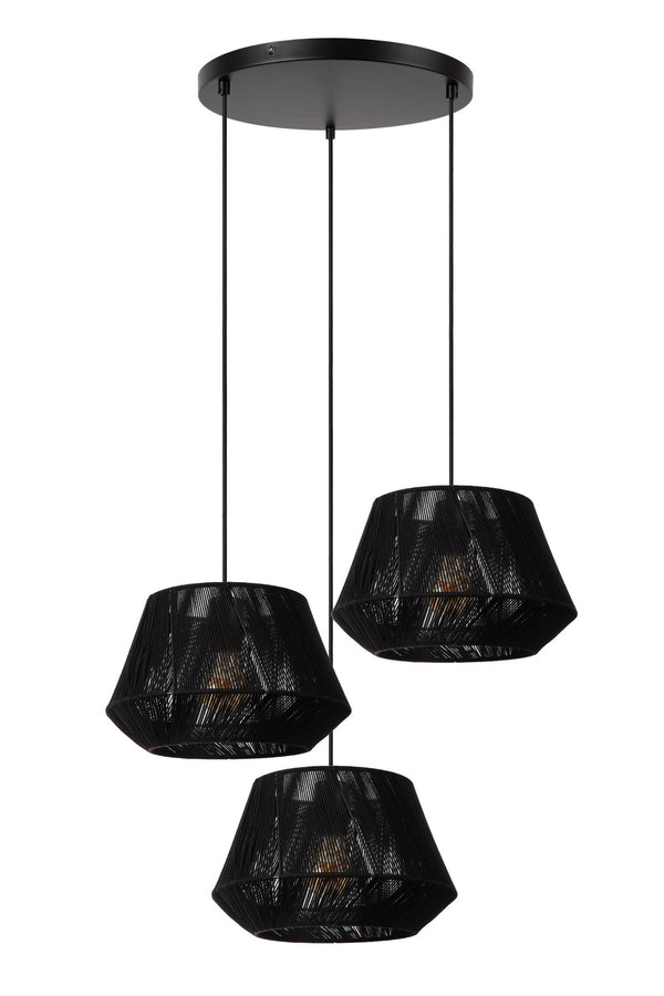 Lucide JESSICA hanglamp Ø 35,5 cm, 3 × E27, zwart