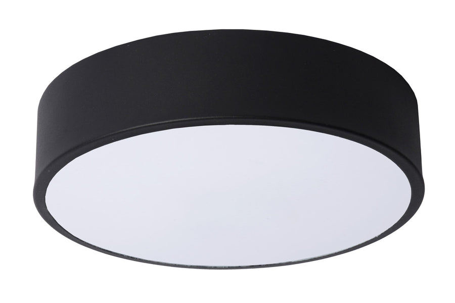 Lucide UNAR plafondlamp Ø 20 cm, zwart