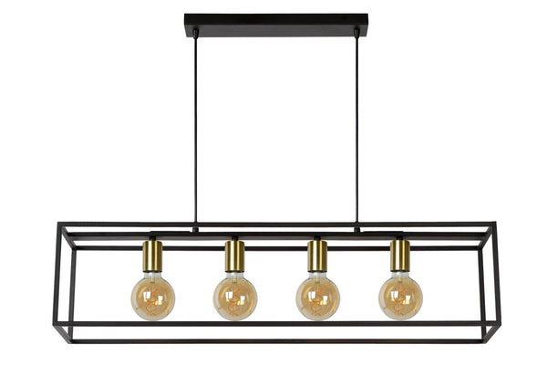 Lucide RUBEN hanglamp 4 × E27, zwart