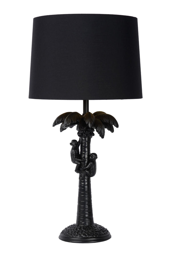 Lucide EXTRAVAGANZA COCONUT tafellamp Ø 30,5 cm, E27, zwart
