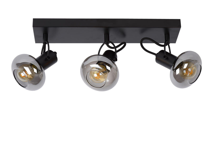 Lucide MADEE plafondspot 3 × E14, zwart