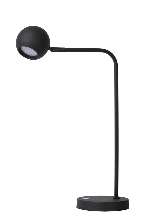 Lucide COMET oplaadbare LED-bureaulamp met 3 dimstanden, 3 W, zwart