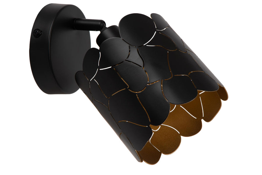 Lucide ALMELO wandspot Ø 12 cm, E14, zwart