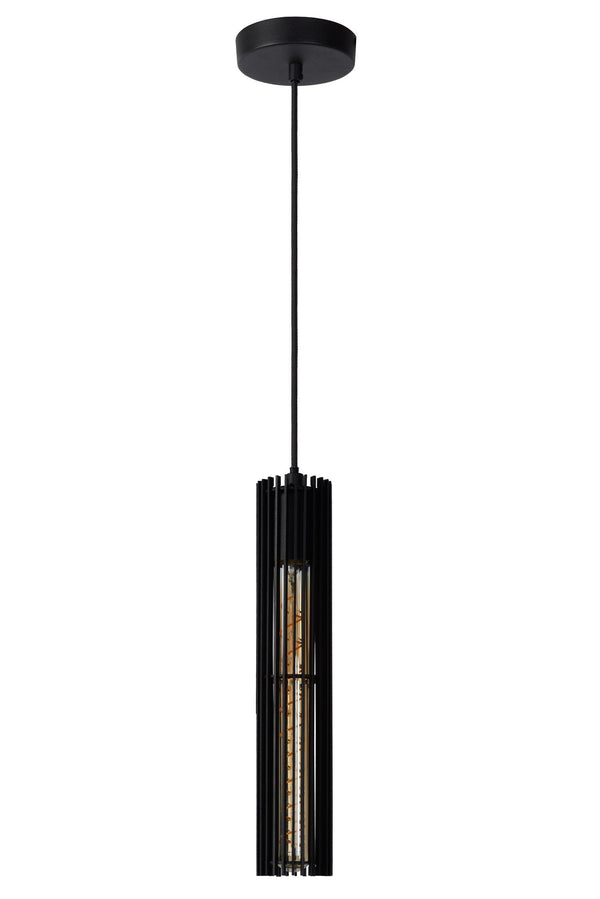 Lucide LIONEL hanglamp Ø 6,5 cm, E27, zwart