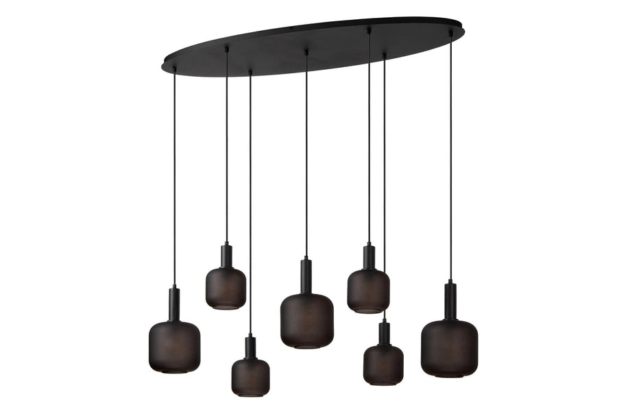 Lucide ELOISE hanglamp 7 × E27, zwart