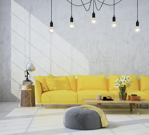 Lucide FIX hanglamp 5 × E27, zwart