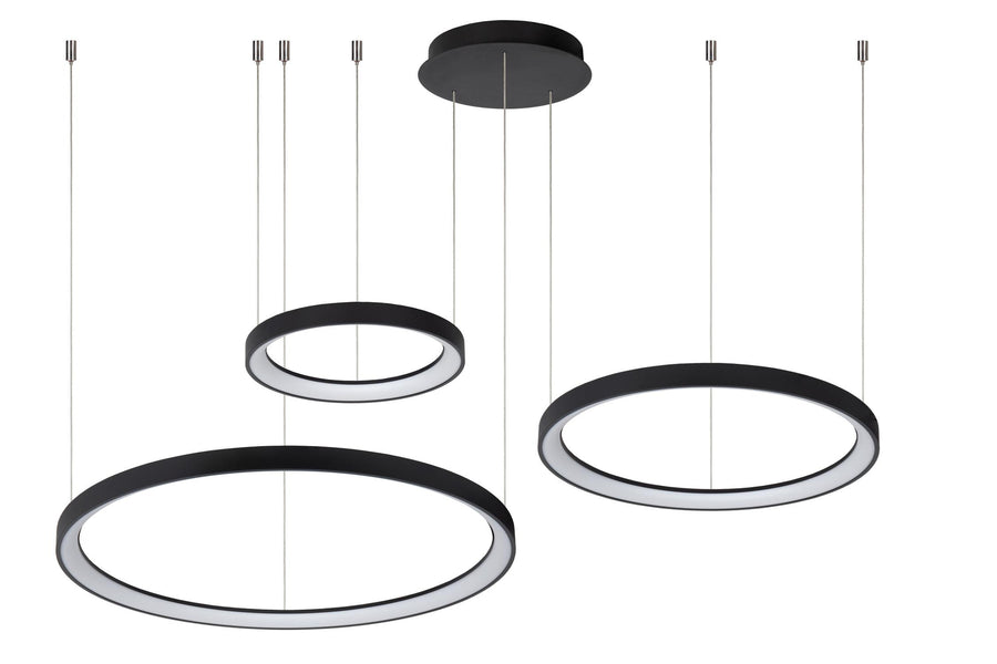 Lucide VIDAL dimbare LED-hanglamp Ø 78 cm, 120 W, zwart