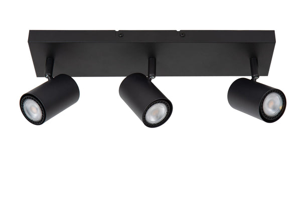 Lucide AMIGO plafondspot 3 × GU10, zwart