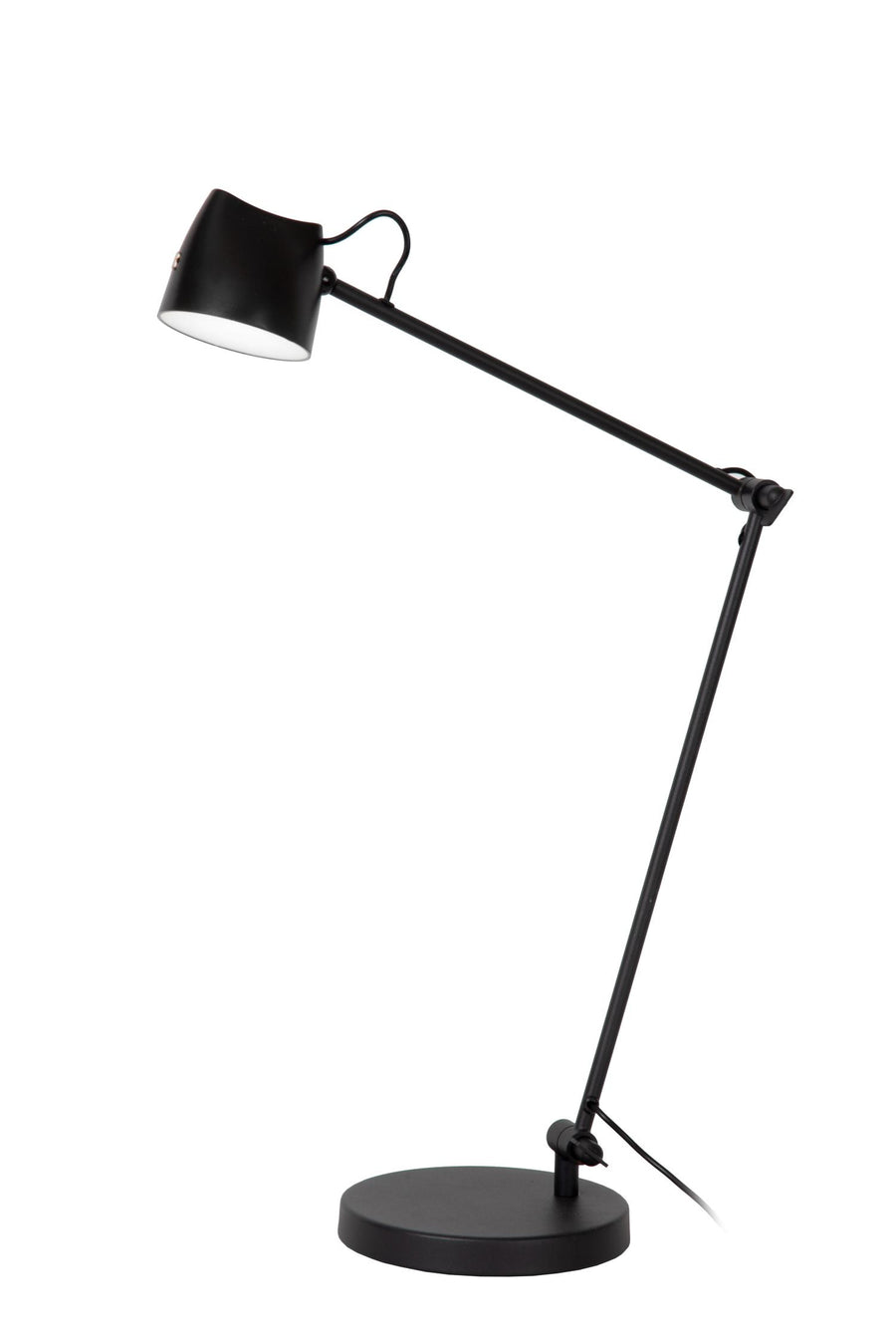 Lucide MILNE dimbare LED-leesvloerlamp 8 W, zwart