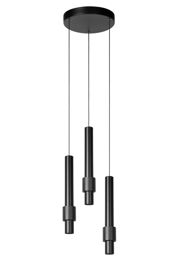 Lucide MARGARY dimbare LED-hanglamp Ø 28 cm, 3 × 4 W, zwart