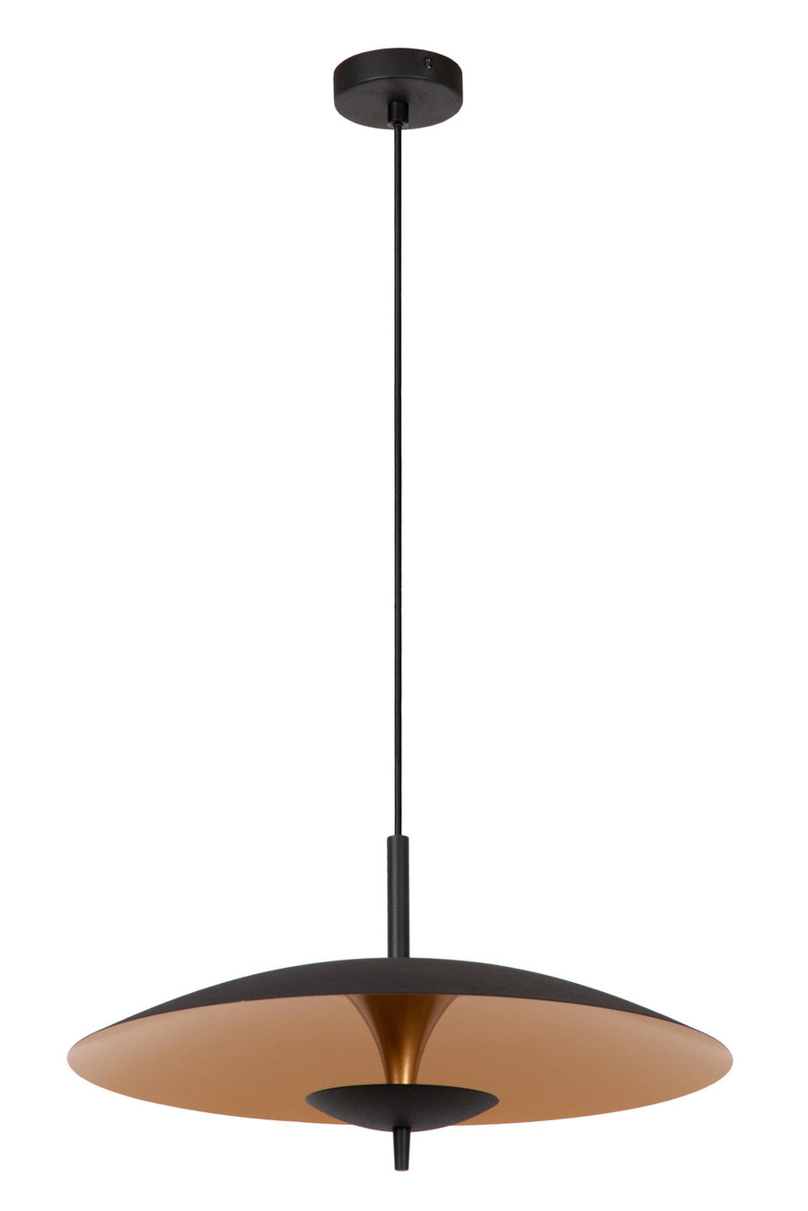 Lucide VULCAN dimbare LED-hanglamp Ø 47 cm, 9 W, zwart