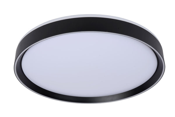 Lucide NURIA dimbare LED-plafondlamp met 3 dimstanden, Ø 50 cm, 36 W, zwart