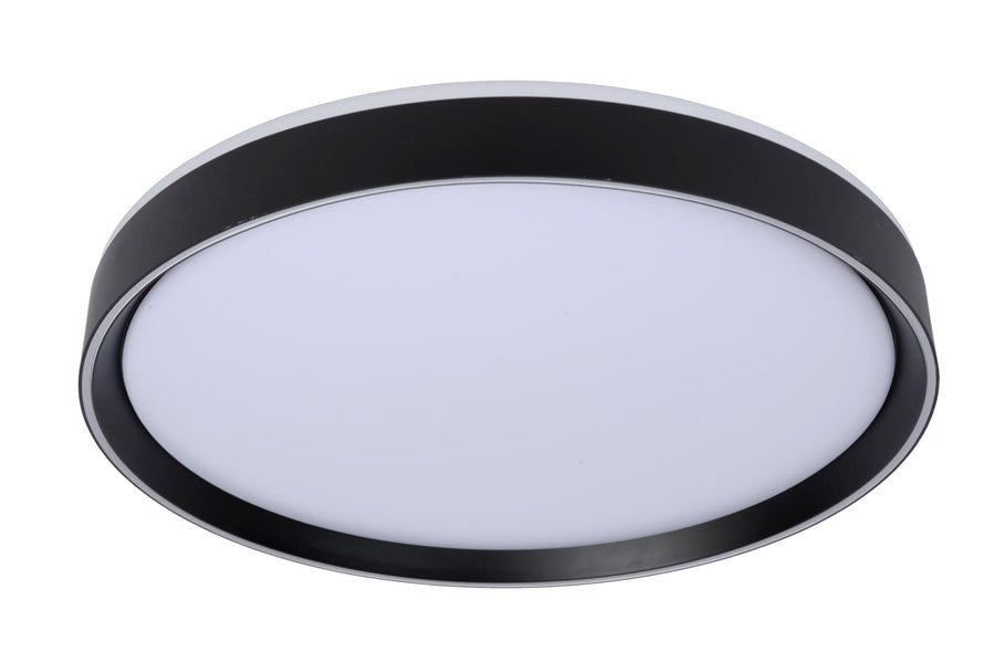 Lucide NURIA dimbare LED-plafondlamp met 3 dimstanden, Ø 50 cm, 36 W, zwart