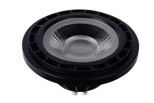 Lucide ES111 dimbare LED-lamp GU10 Ø 11 cm, 12 W, 2200–3000 K, zwart