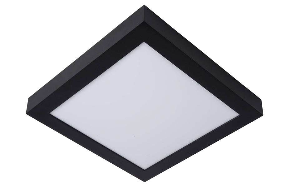 Lucide BRICE-LED dimbare LED-plafondlamp voor de badkamer 30 W, IP44, zwart