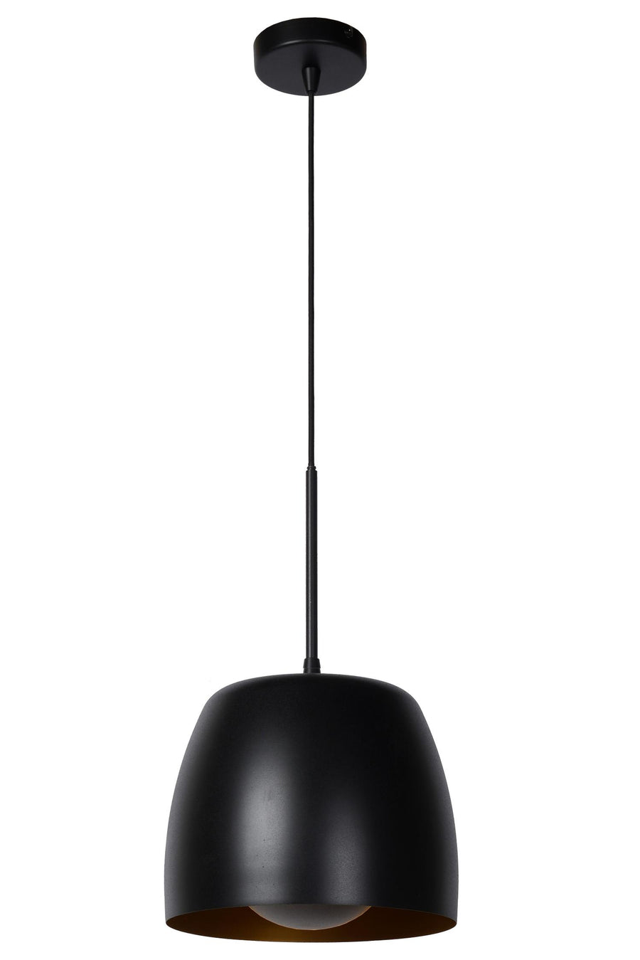 Lucide NOLAN hanglamp Ø 24 cm, E27, zwart