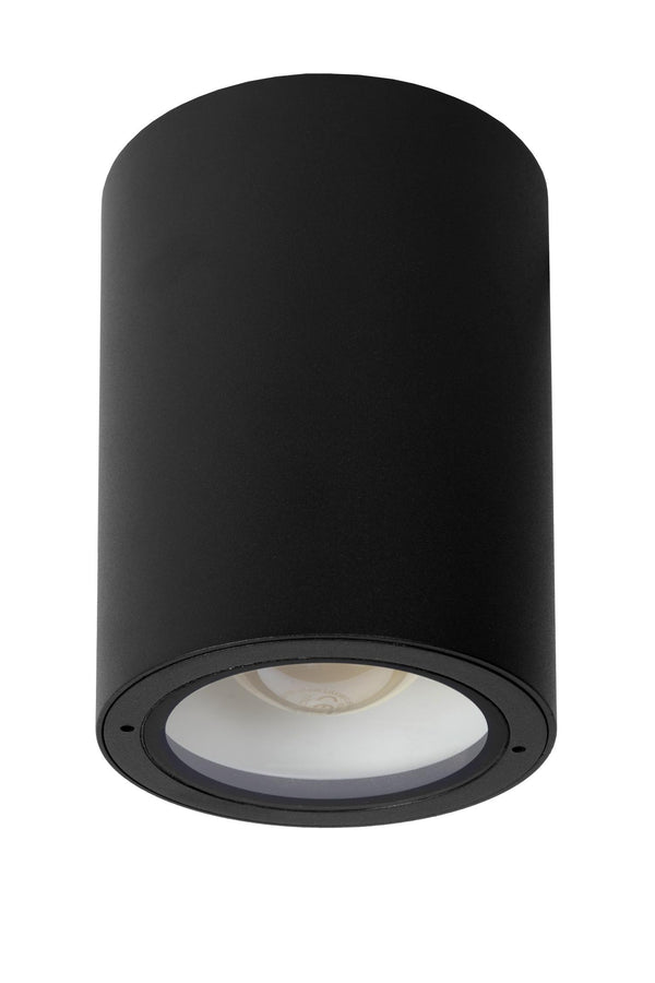 Lucide VOLANTIS plafondspot voor binnen en buiten Ø 10,8 cm, E27, IP54, zwart
