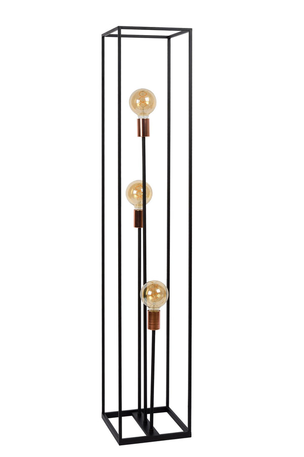 Lucide ARTHUR vloerlamp 3 × E27, zwart