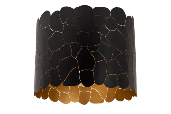 Lucide ALMELO plafondlamp Ø 25,5 cm, E27, zwart
