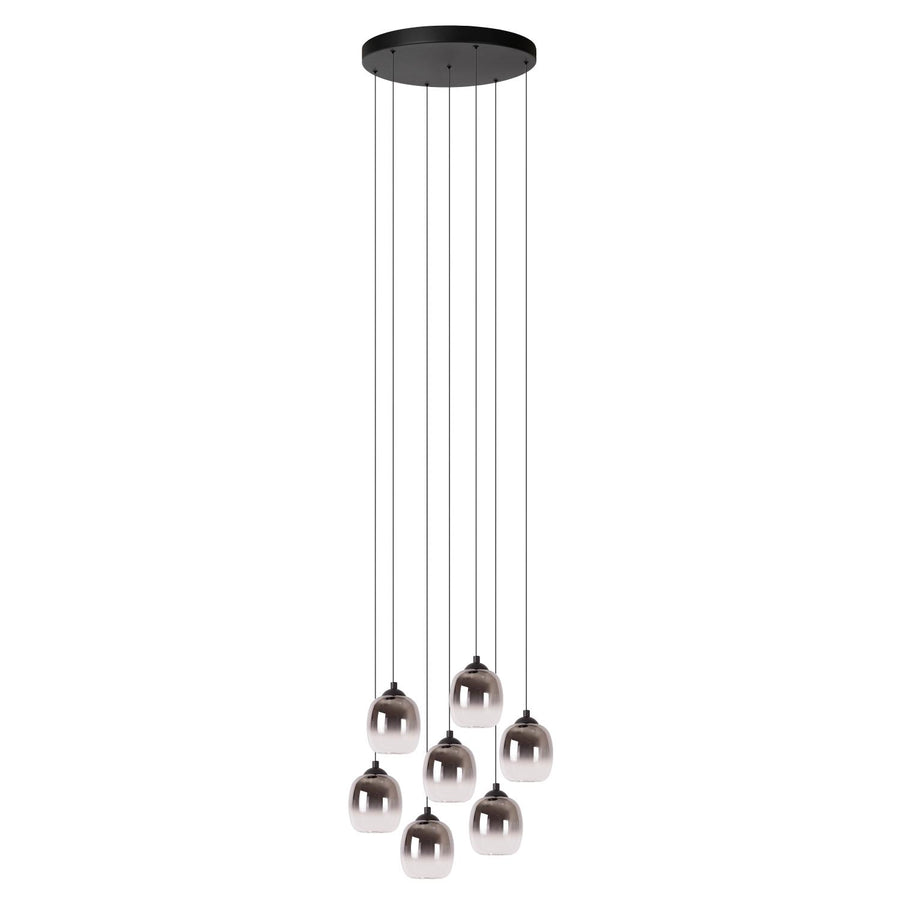 Lucide TAMINO dimbare LED-hanglamp Ø 52 cm, 7 × 5,3 W, zwart