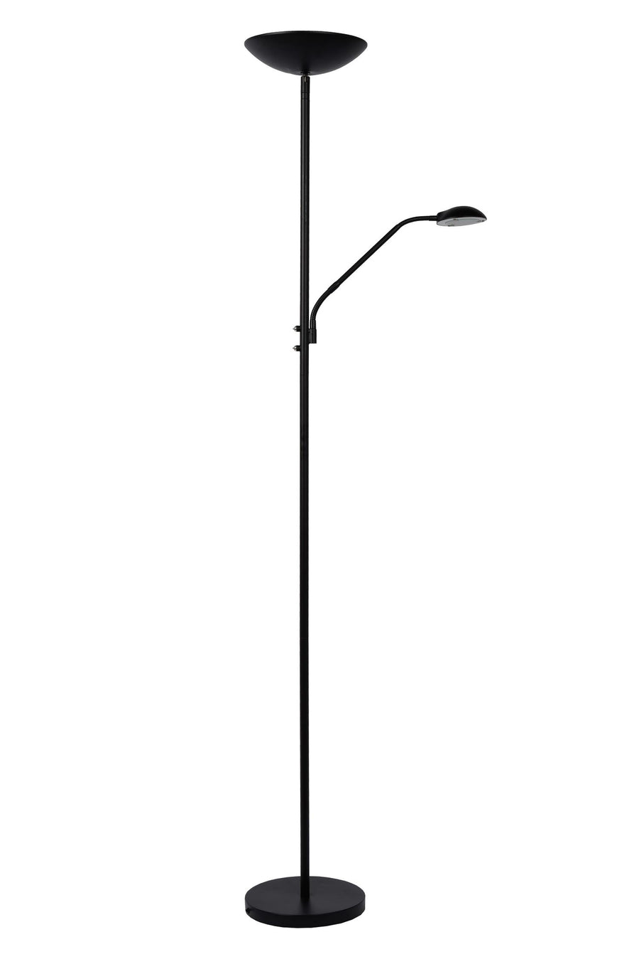 Lucide ZENITH dimbare LED-leesvloerlamp zwart