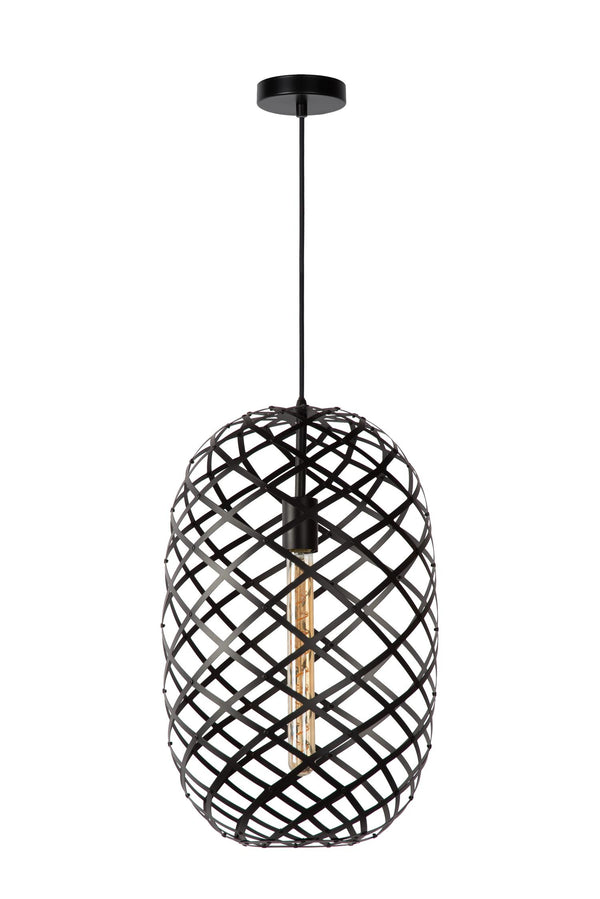 Lucide WOLFRAM hanglamp Ø 32 cm, E27, zwart