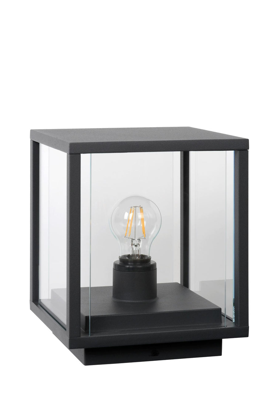 Lucide CLAIRE paallamp E27, IP54, antraciet