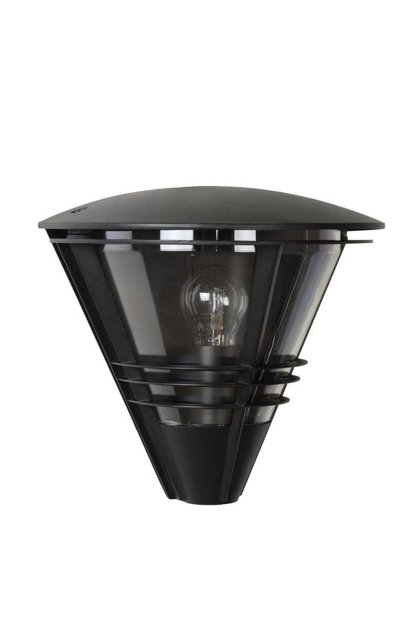 Lucide LIVIA wandlamp voor binnen en buiten E27, IP44, zwart