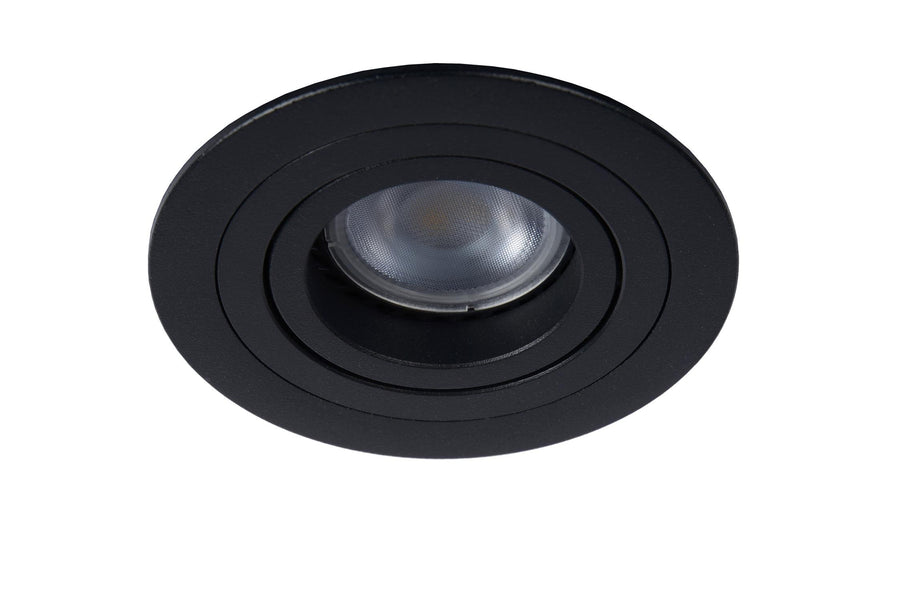 Lucide TUBE inbouwspot Ø 9,2 cm, GU10, zwart
