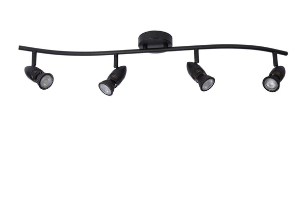 Lucide CARO plafondspot 4 × GU10, zwart