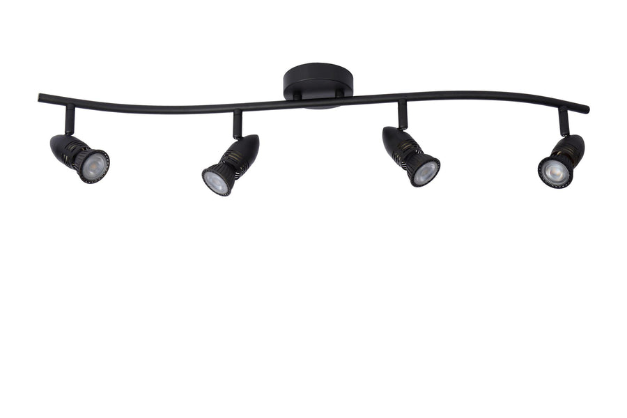 Lucide CARO plafondspot 4 × GU10, zwart