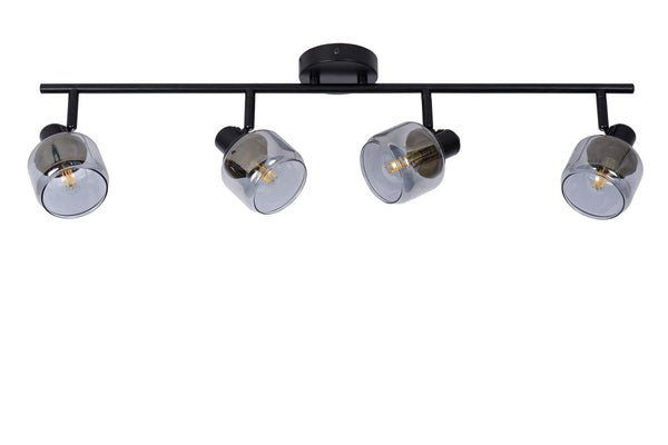 Lucide BJORN plafondspot 4 × E14, zwart