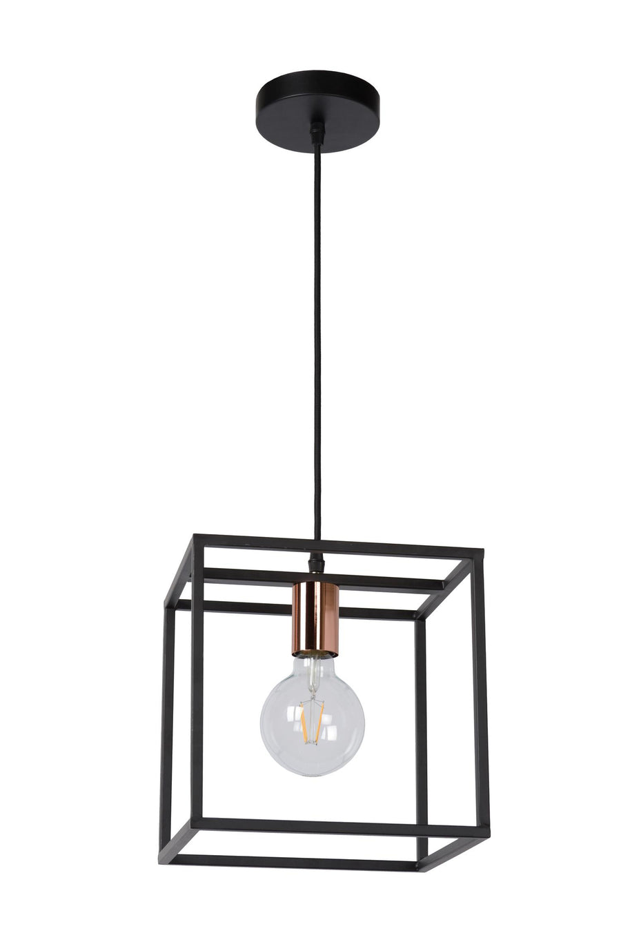 Lucide ARTHUR hanglamp E27, zwart