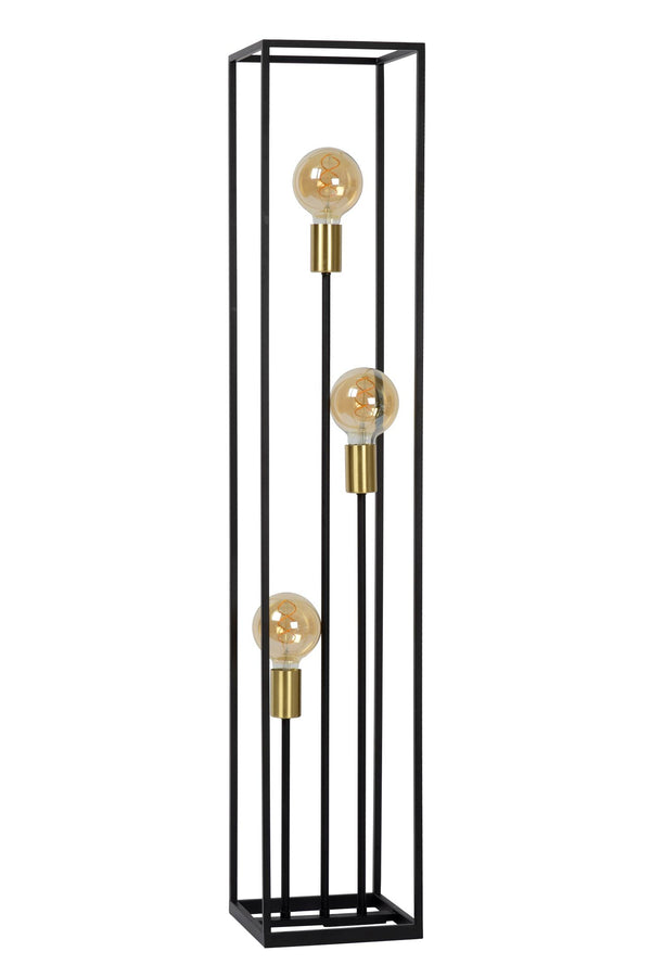 Lucide RUBEN vloerlamp 3 × E27, zwart