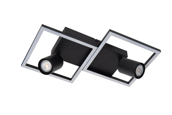 Lucide ARIANNE LED-plafondlamp 2 × GU10, zwart