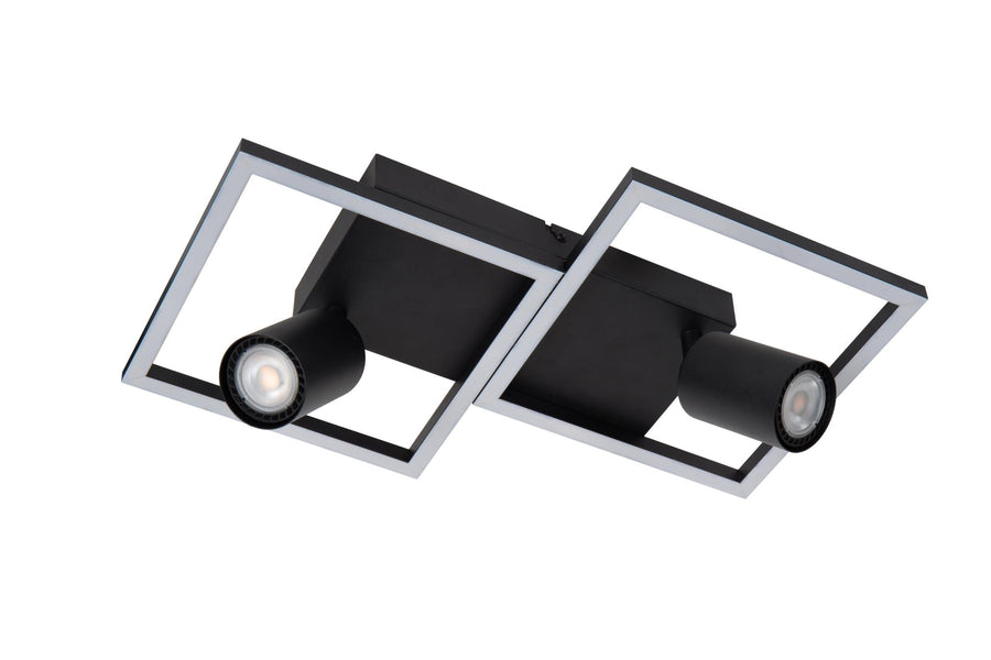 Lucide ARIANNE LED-plafondlamp 2 × GU10, zwart