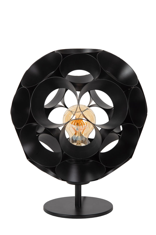 Lucide HANNELORE tafellamp Ø 25 cm, E27, zwart