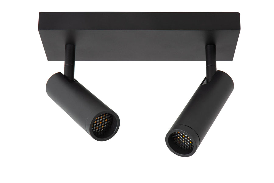 Lucide GRADO plafondspot 2 × GU10, zwart