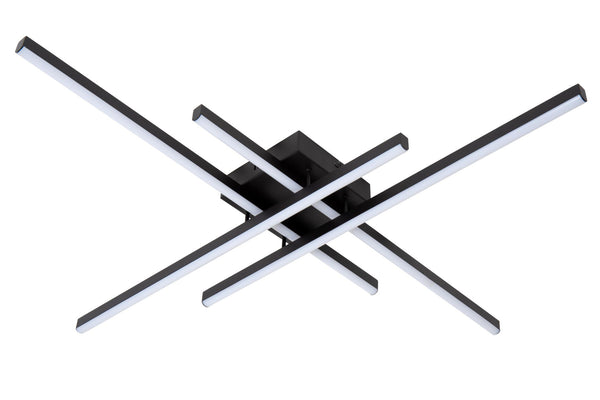 Lucide NOVAK dimbare LED-plafondlamp 42 W, 2700–4000 K, zwart