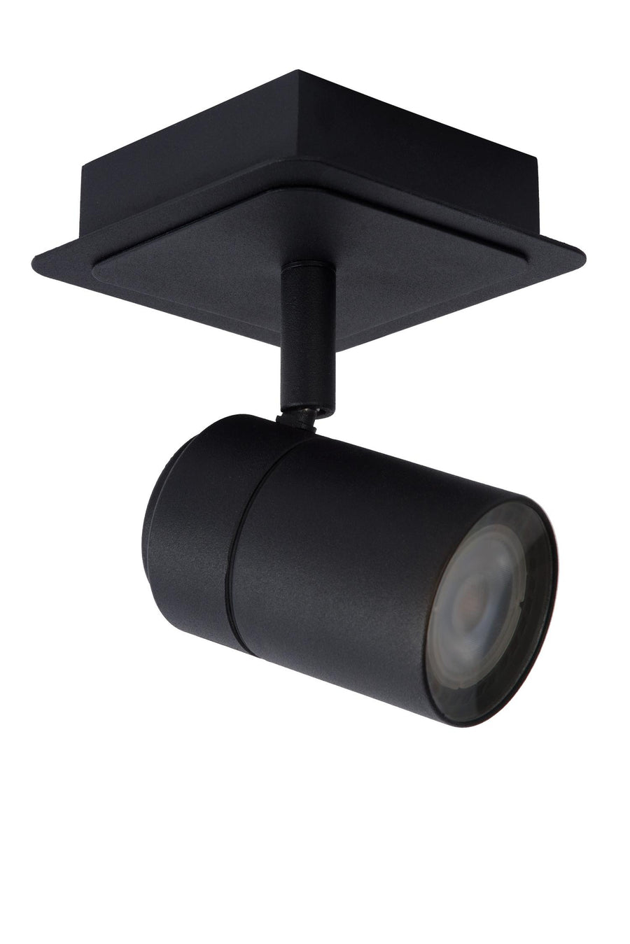 Lucide LENNERT dimbare LED-plafondspot voor de badkamer GU10, 5 W, IP44, zwart