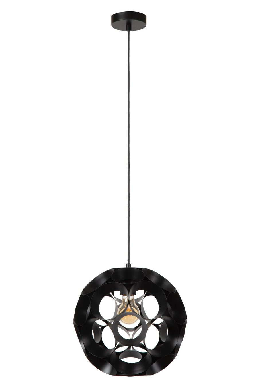 Lucide HANNELORE hanglamp Ø 30 cm, E27, zwart