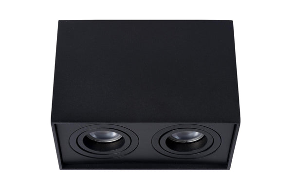 Lucide TUBE plafondspot 2 × GU10, zwart