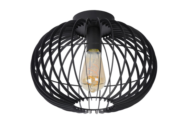 Lucide REDA plafondlamp Ø 32 cm, E27, zwart