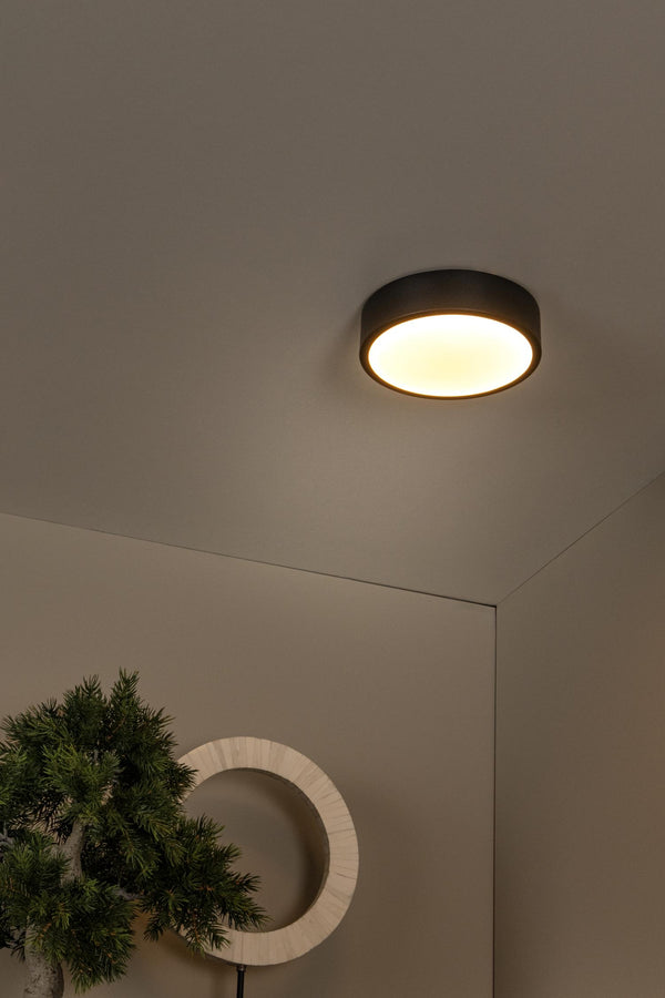 Lucide UNAR plafondlamp Ø 20 cm, zwart