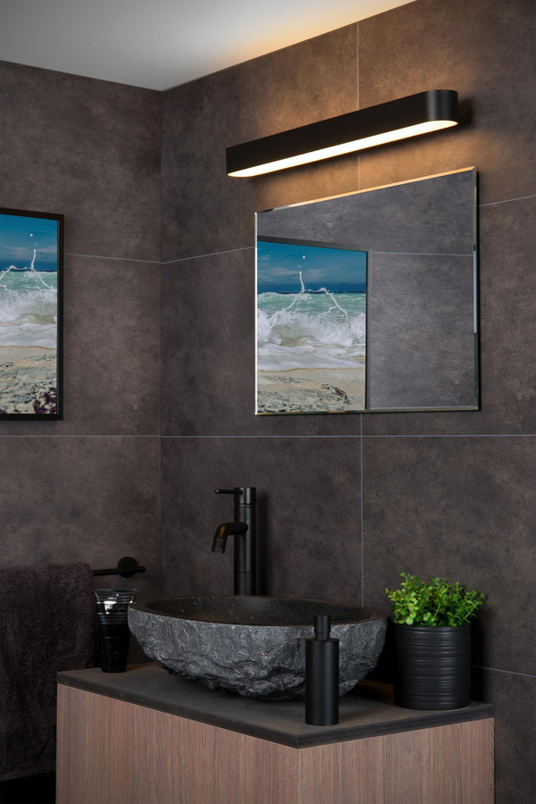 Lucide MADELON LED-wandlamp voor de badkamer 9 W, IP44, zwart