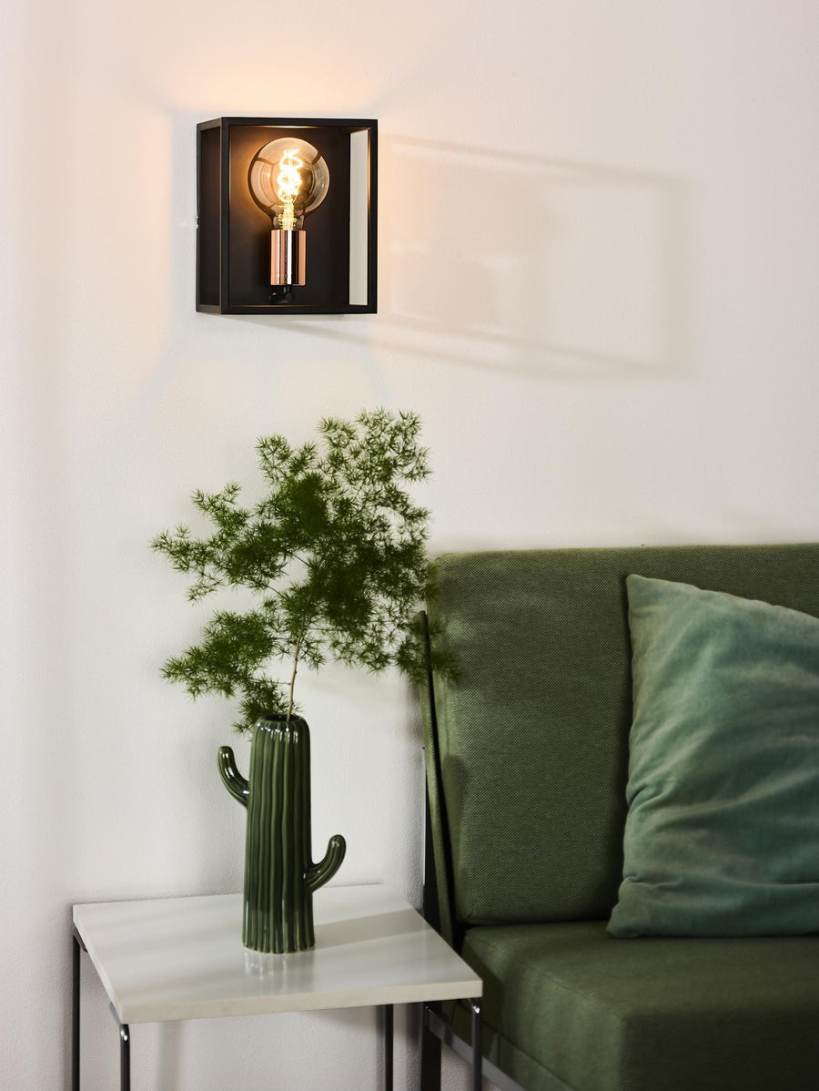 Lucide ARTHUR wandlamp E27, zwart