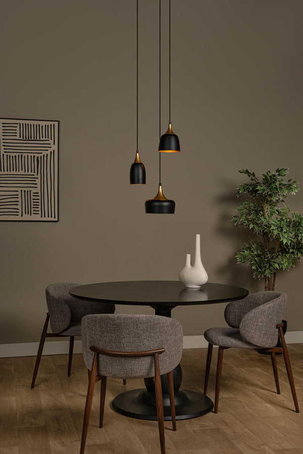 Lucide CHAYANNE hanglamp Ø 30 cm, 3 × E14, zwart