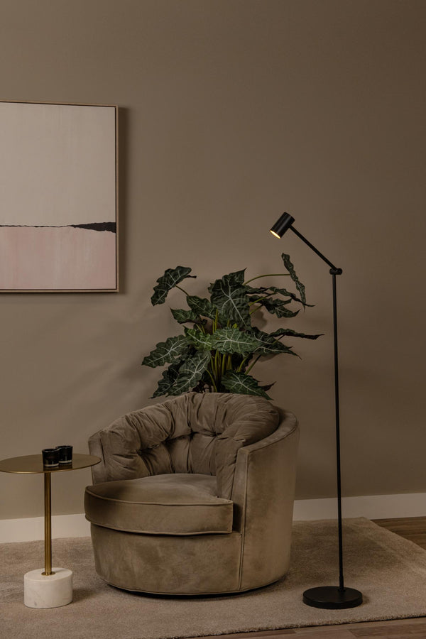 Lucide TIPIK oplaadbare LED-vloerlamp met 3 dimstanden, 3 W, zwart